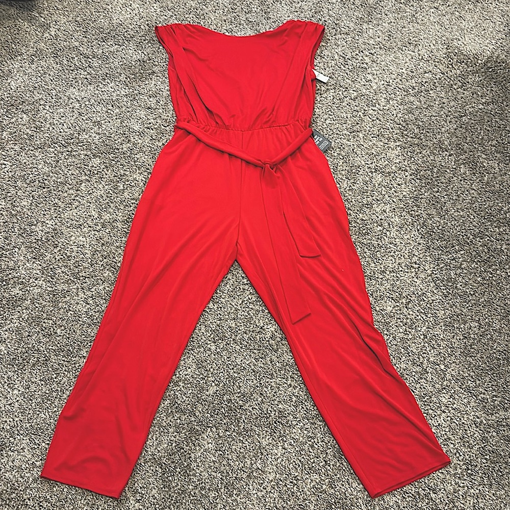 Express red jumpsuit